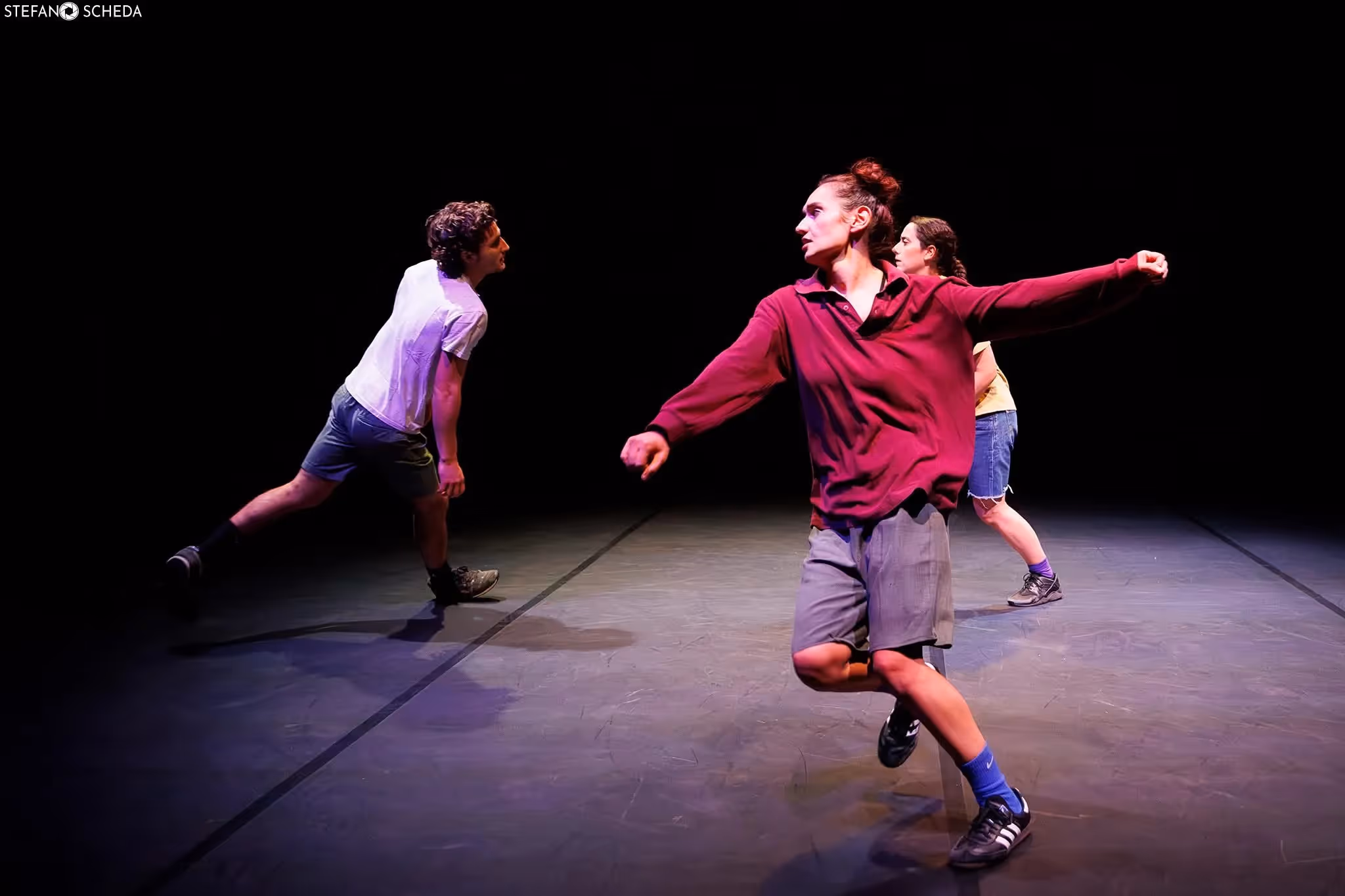 Dynamic dance performance at Festival di Spoleto with energetic movement