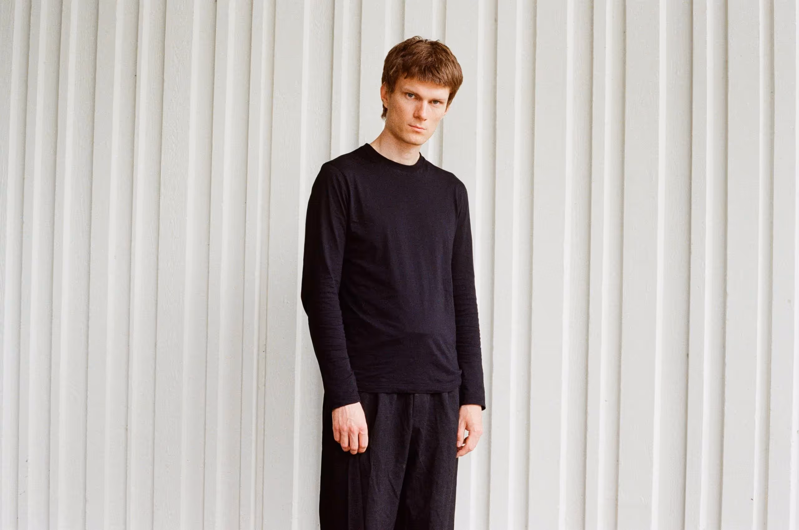 Festival di Spoleto artist portrait in minimalist black outfit
