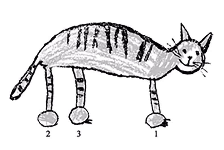Whimsical cat illustration from Festival di Spoleto event poster