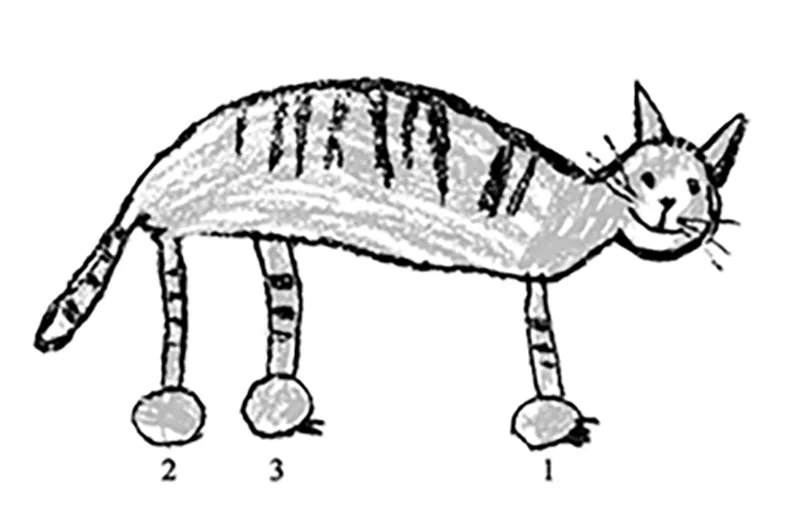 Gatto stilizzato al Festival di Spoleto, opera d'arte numerata con zampe