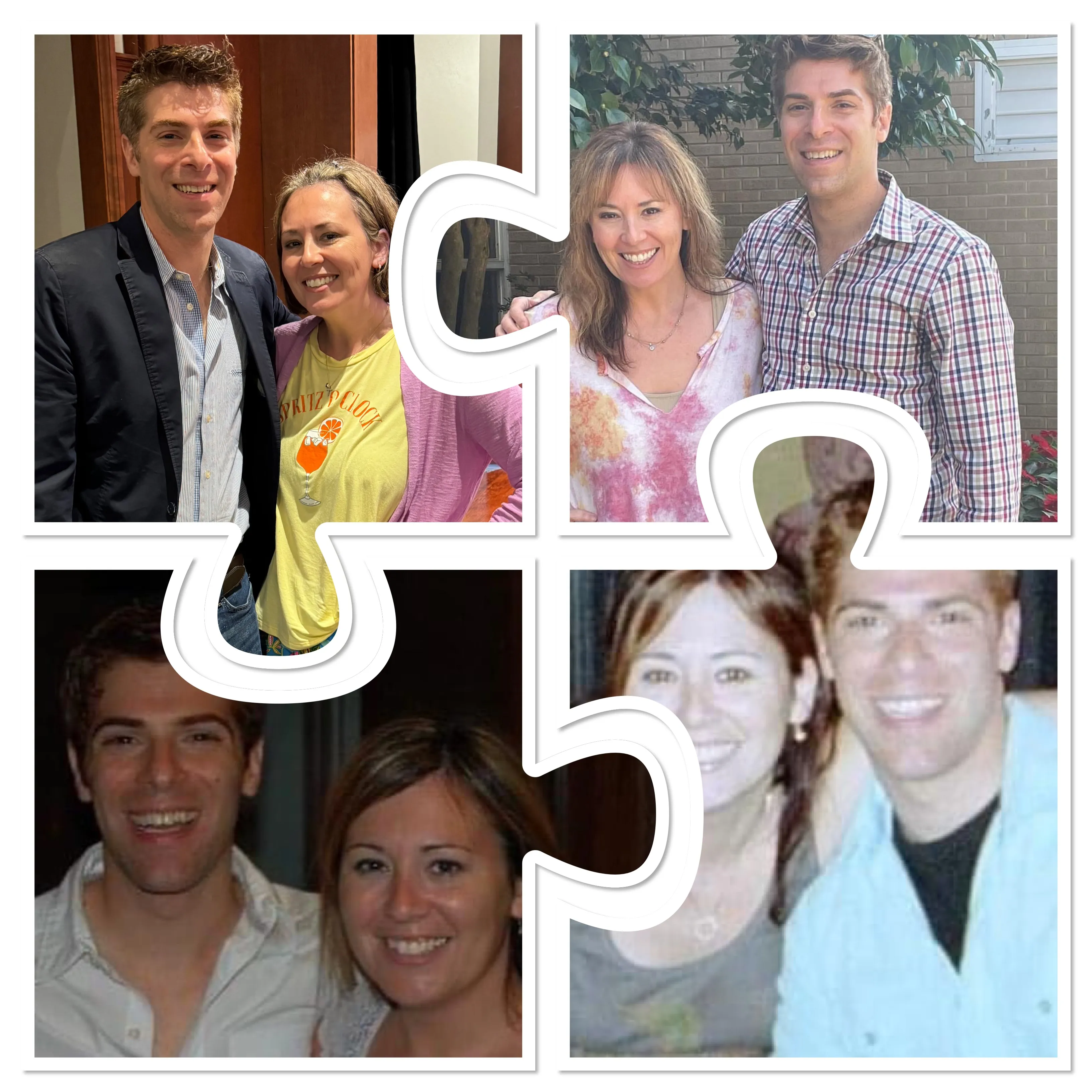 Festival di Spoleto memories: smiling people in various group photos