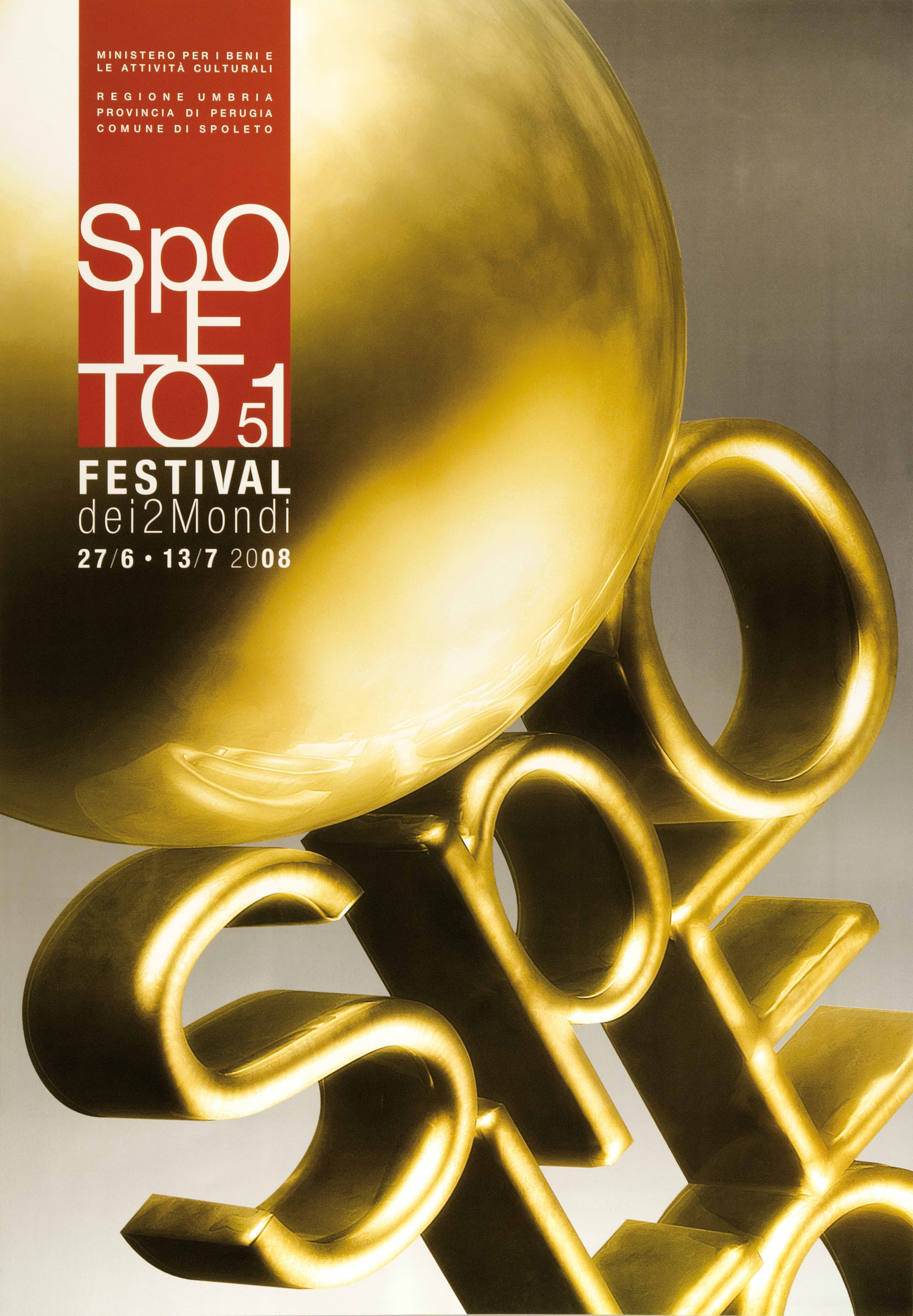 Poster dorato per il Festival dei 2 Mondi di Spoleto 2008