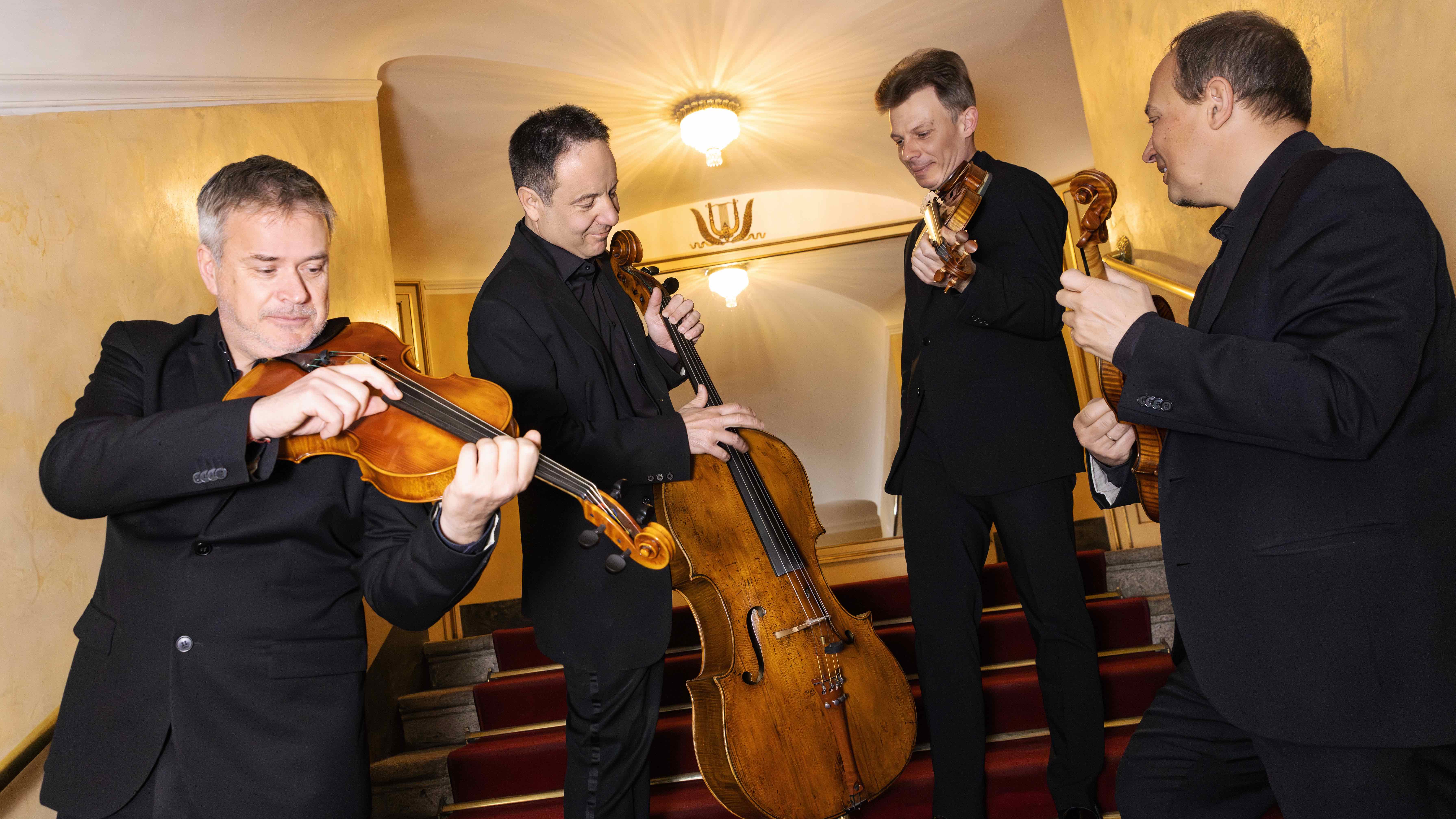 Quartetto d'archi al Video Festival di Spoleto, pronti per l'esibizione