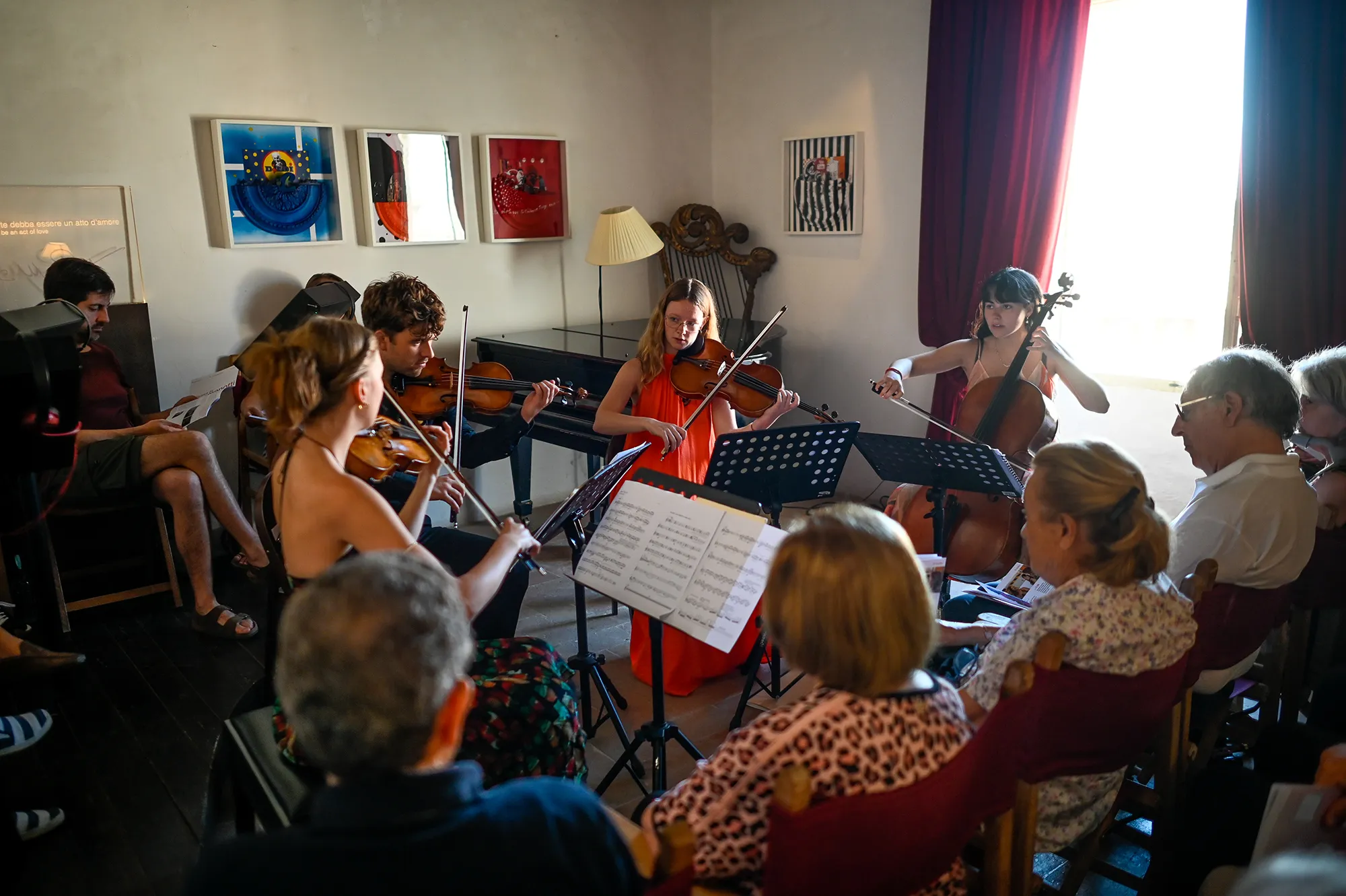 Festival di Spoleto chamber music concert with young musicians performing
