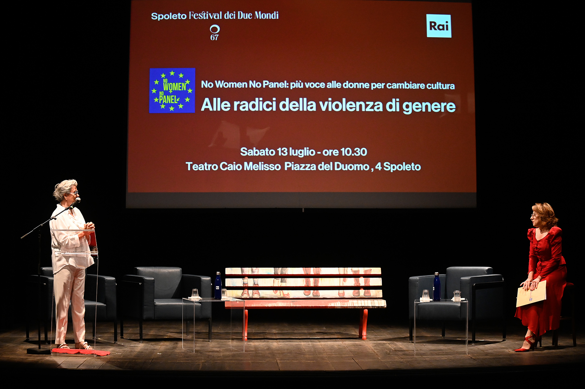 Spoleto Festival di Due Mondi panel on women's rights and gender violence
