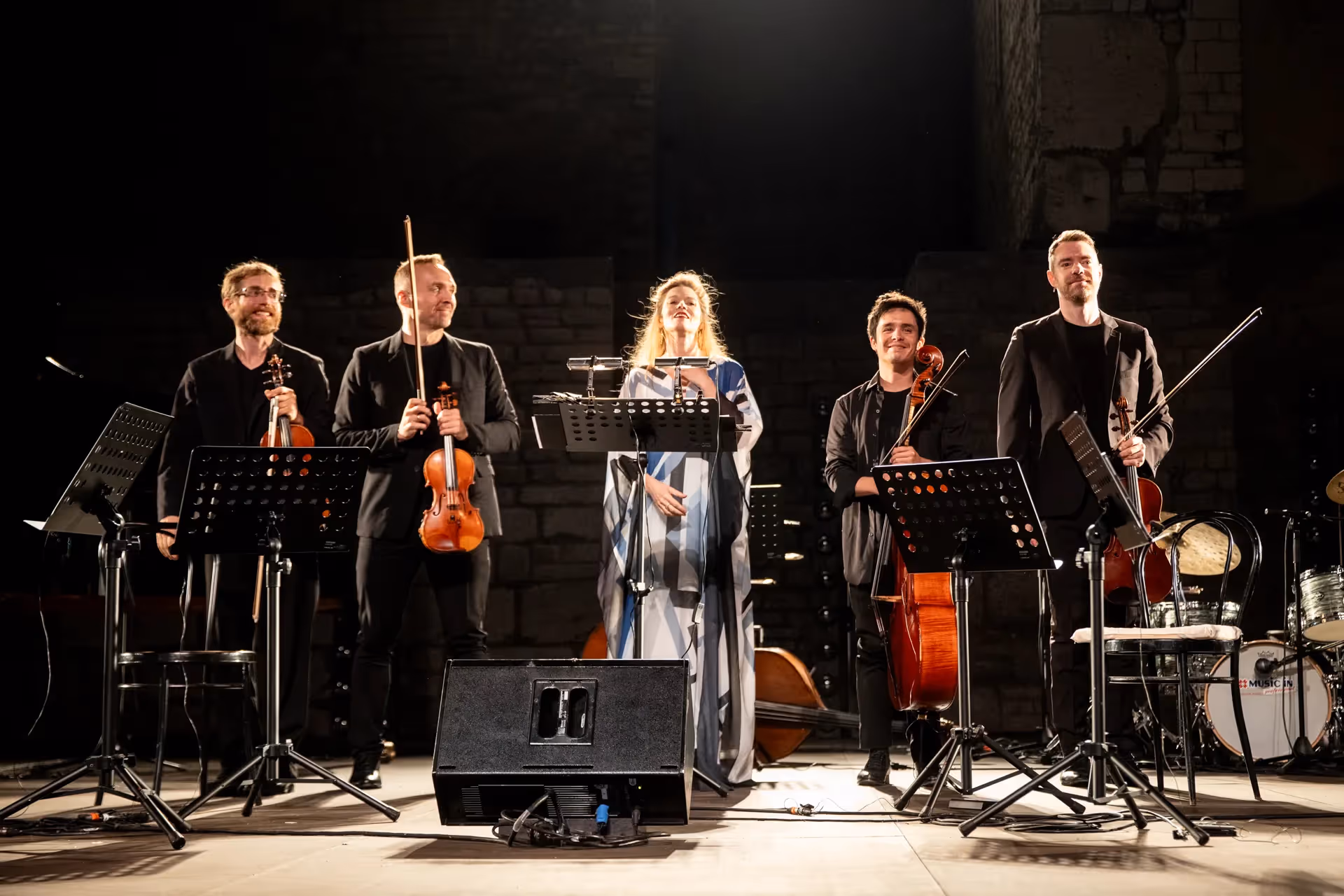 Festival di Spoleto musicians performing classical ensemble concert on stage