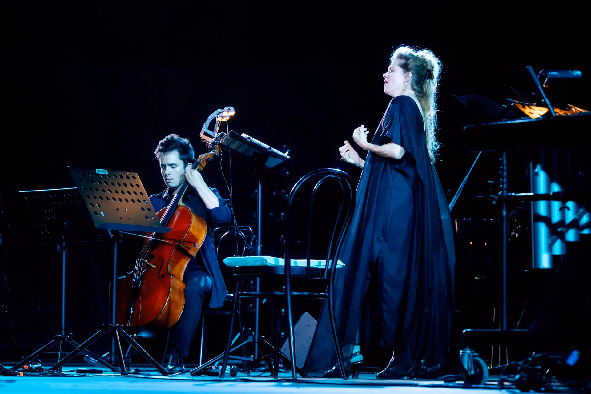 Cellist and vocalist perform at Festival di Spoleto classical music concert
