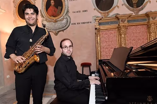 Duo di sassofono e pianoforte al Festival di Spoleto, musica elegante
