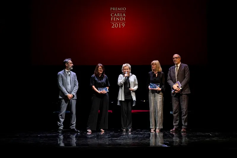 Carla Fendi 2019 Premio award ceremony at Festival di Spoleto stage