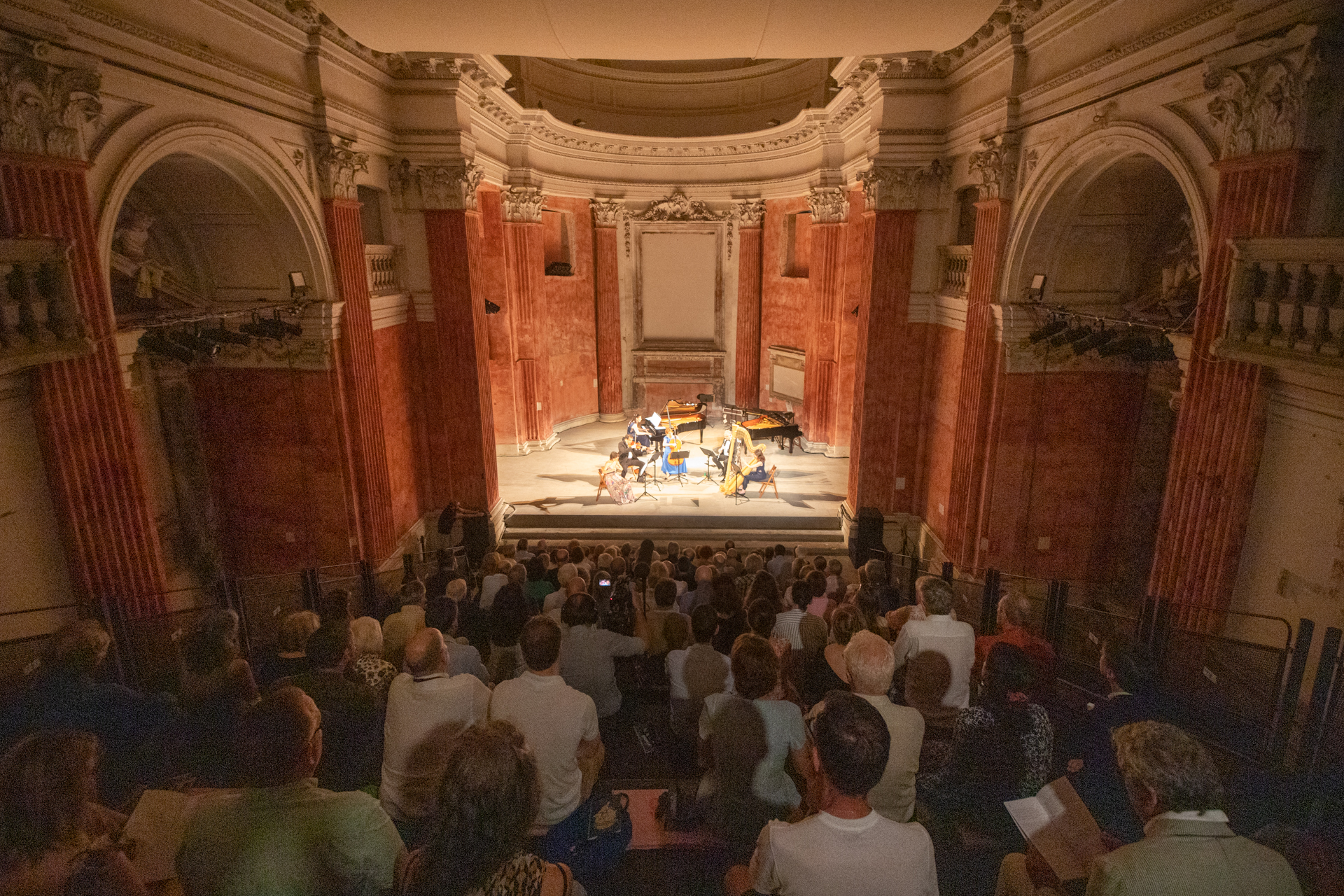 Festival di Spoleto classical music concert in ornate historic theatre