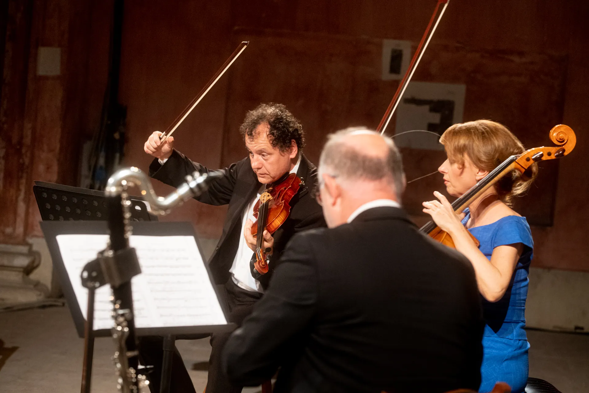 Concerto al Festival di Spoleto con musicisti appassionati e strumenti ad arco