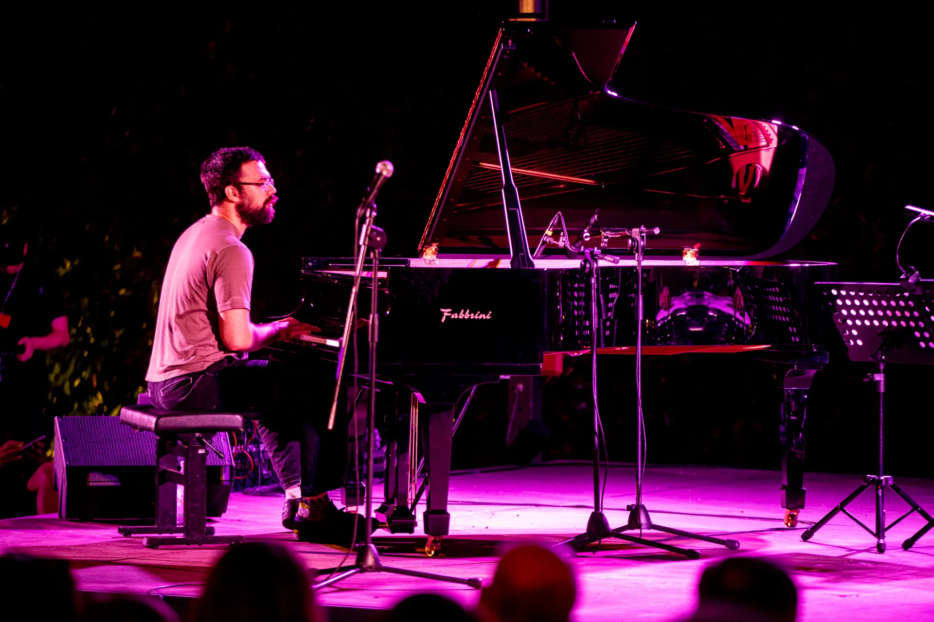 Pianist performs on Fabbrini piano during Festival di Spoleto concert