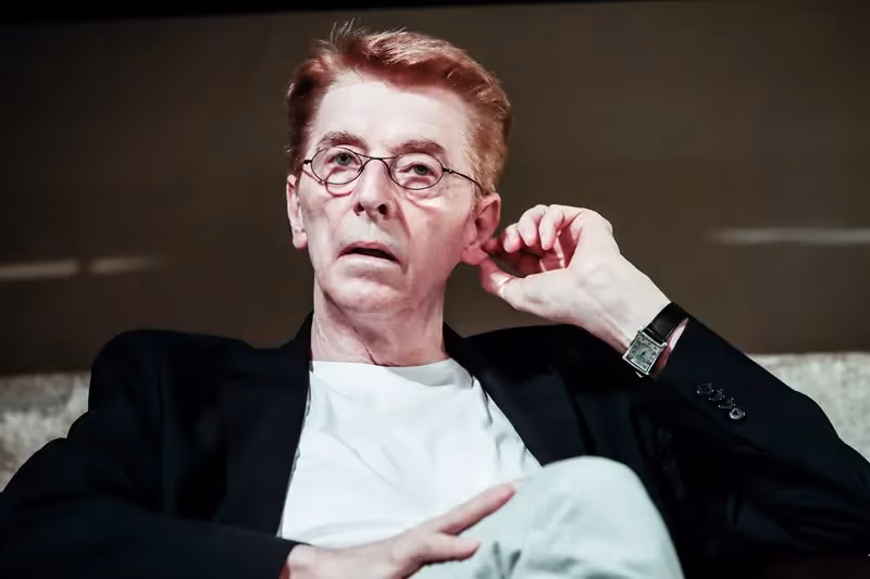 Artistic portrait at Festival di Spoleto, distinguished performer in contemplative pose