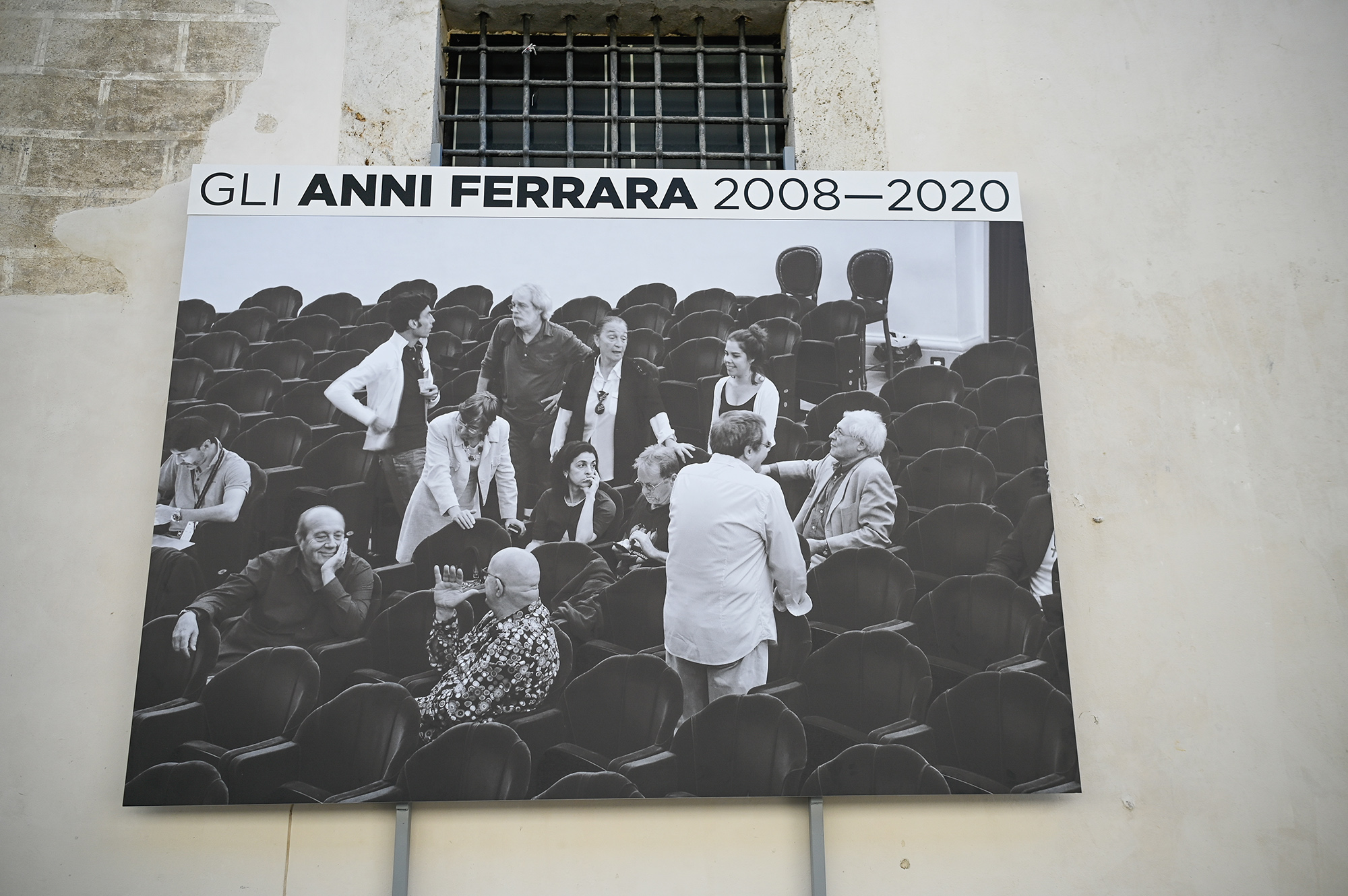 Festival di Spoleto exhibit showcasing Gli Anni Ferrara 2008-2020 group photo