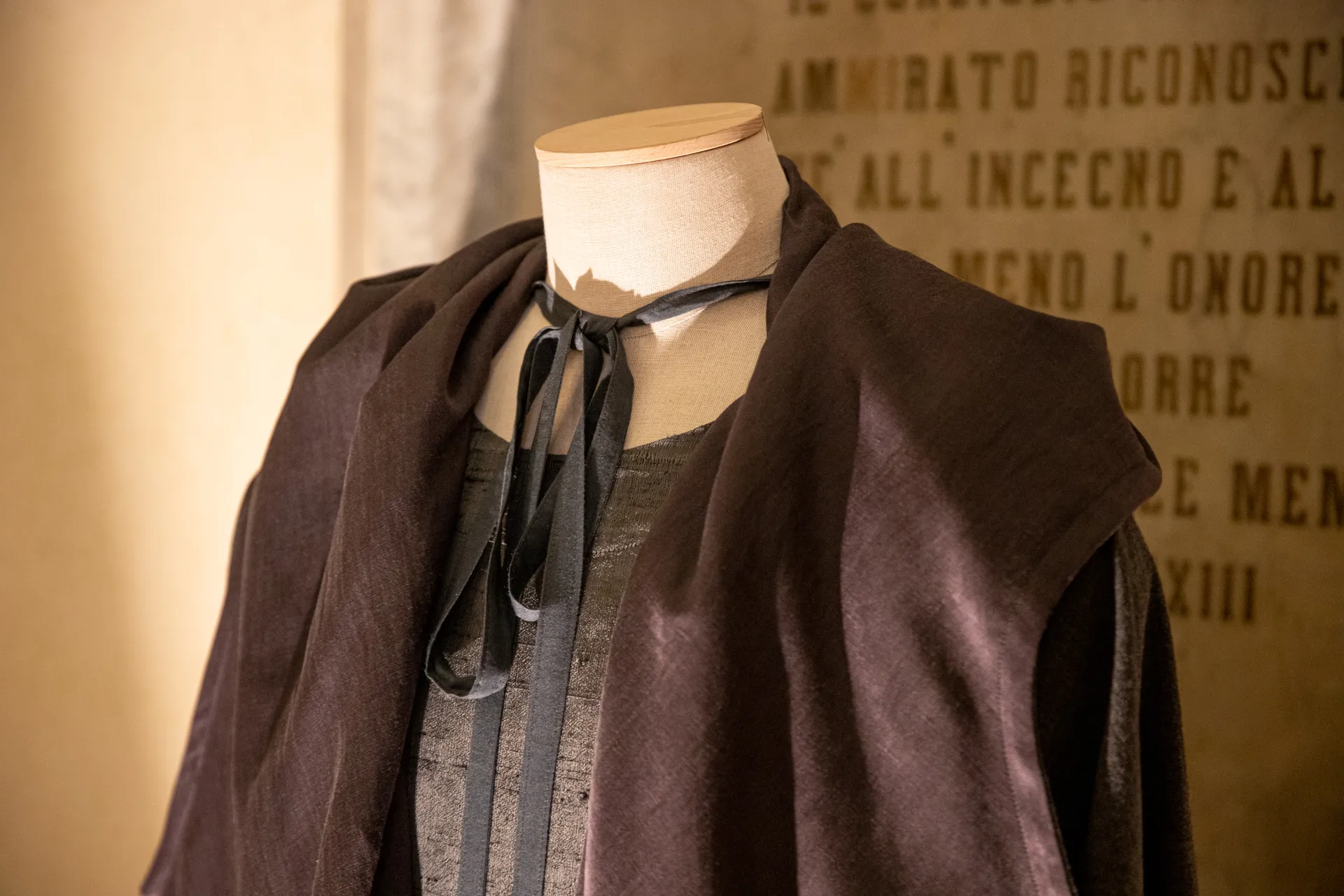 Vintage costume displayed at Festival di Spoleto, showcasing historical fashion design