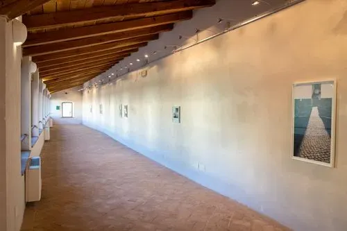 Spoleto Festival di exhibition hall with minimal art gallery interior