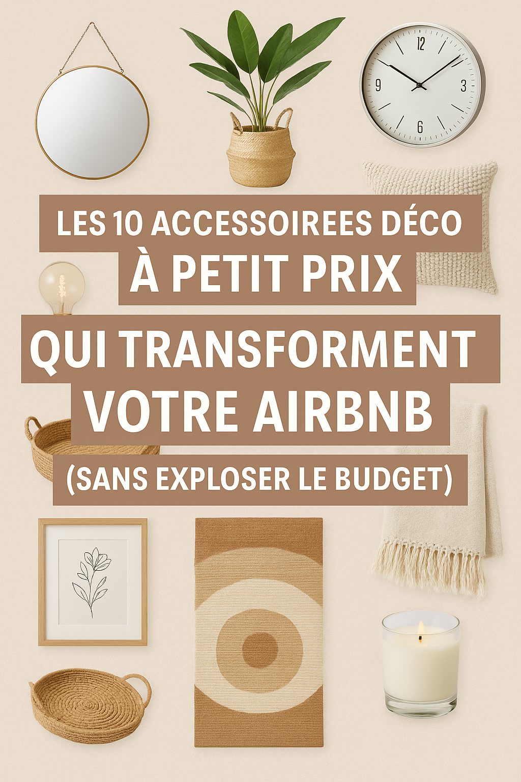 Les 10 accessoires déco à petit prix qui transforment votre Airbnb (sans exploser le budget)