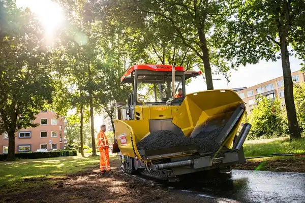 Roodwordend Grasfalt® op de Broekheunerrondweg