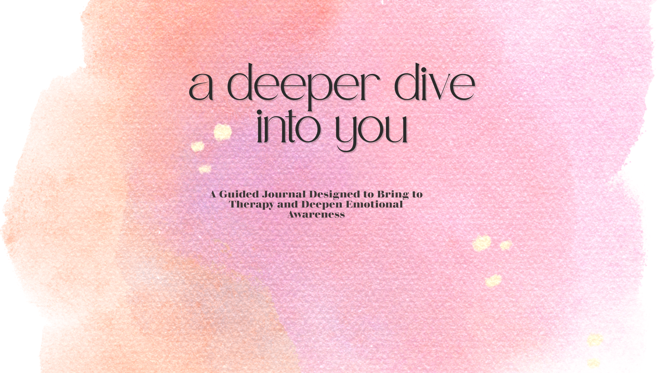 pink and orange mental health journal coverpage