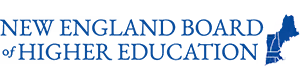 New England Board of Higher Education logo with blue map outline