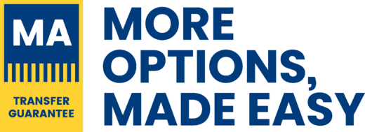 MA Transfer Guarantee logo with slogan: More Options, Made Easy