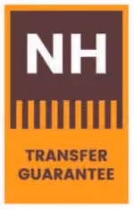 NH Transfer Guarantee logo with orange and brown color scheme