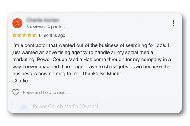 CK Baths Google review