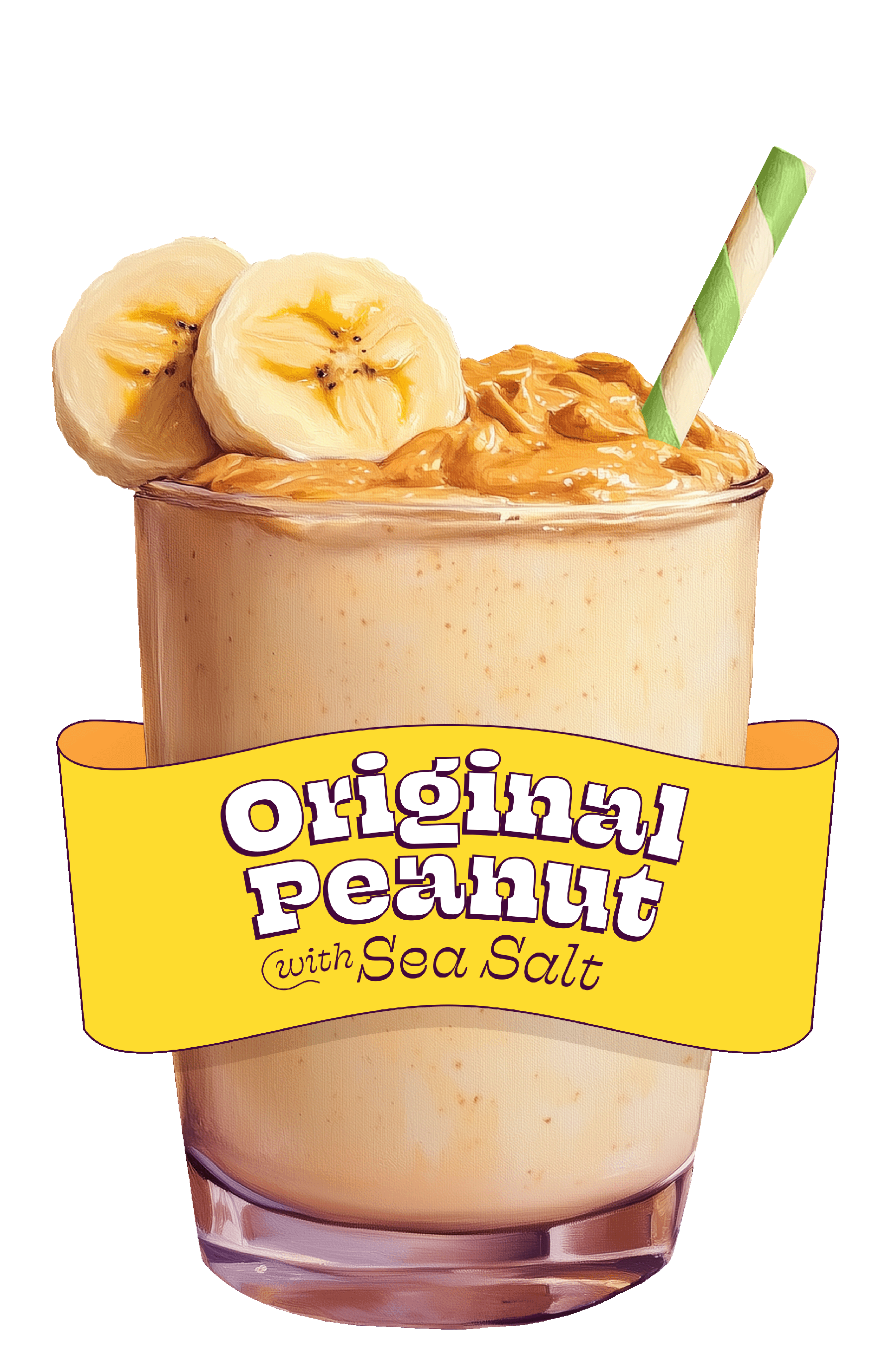 An original peanut smoothie.