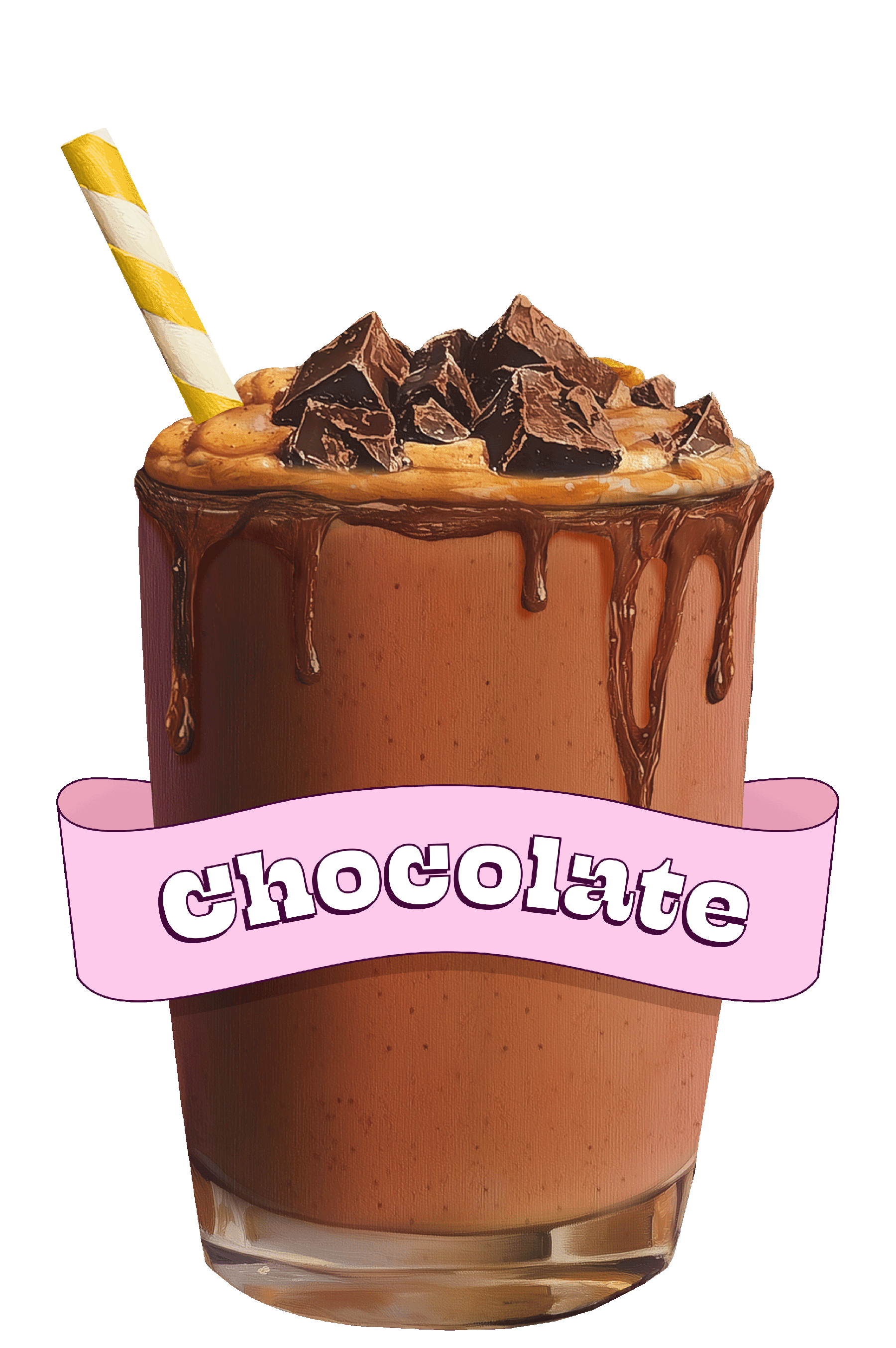 A chocolate smoothie.