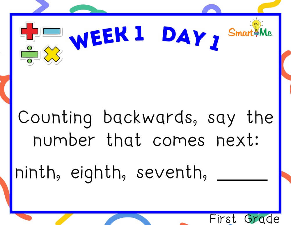 1st Grade - 40 Days of Learning