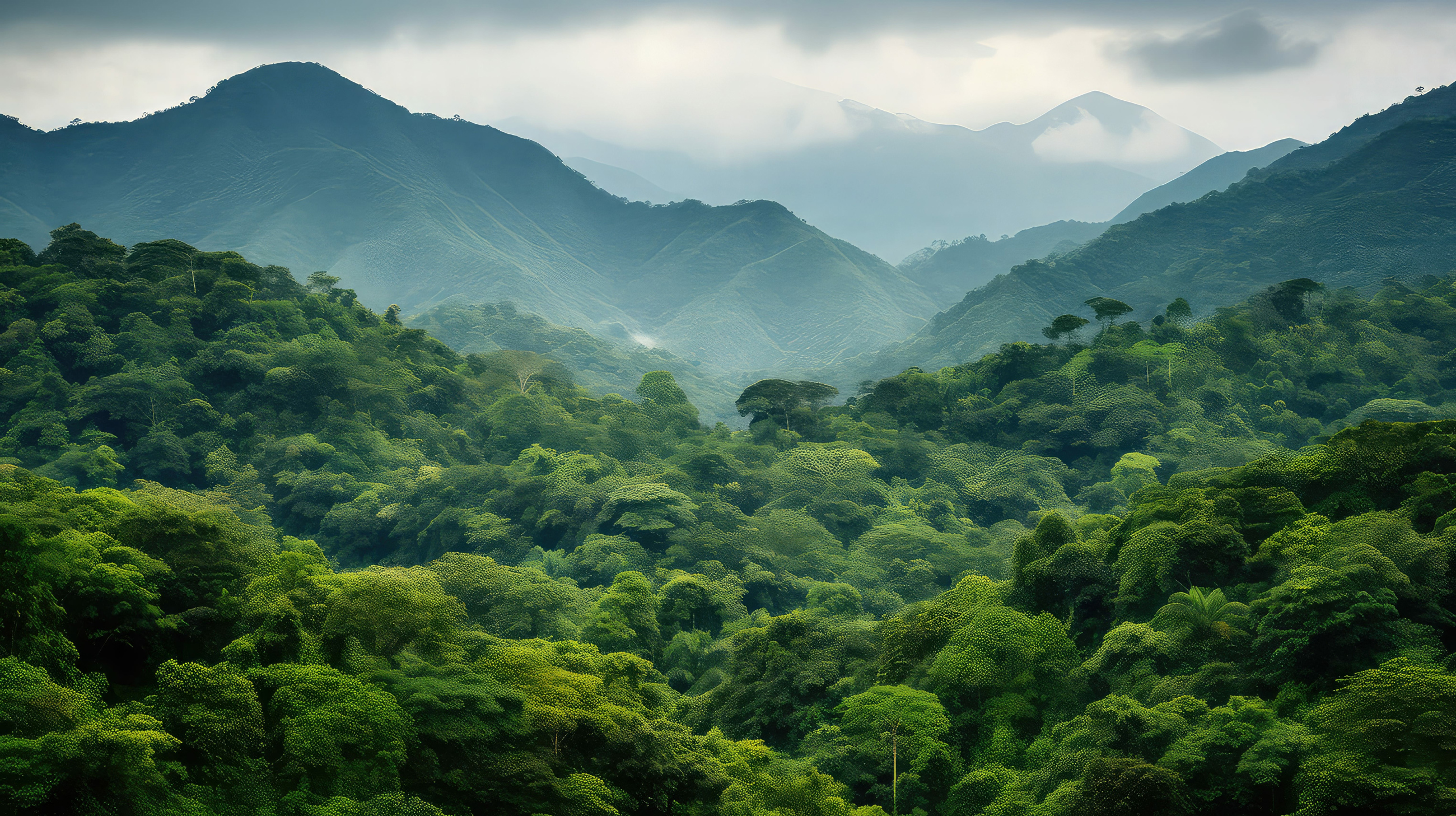 A rainforest canopy