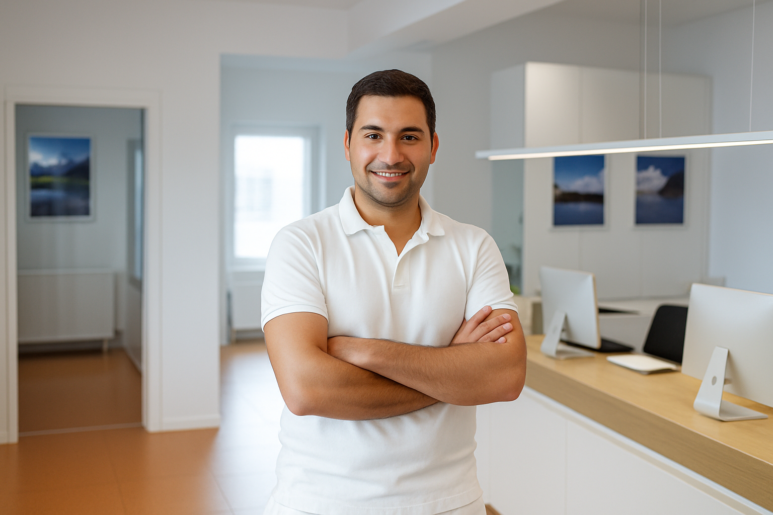 Foto vom Arzt in seiner Praxis