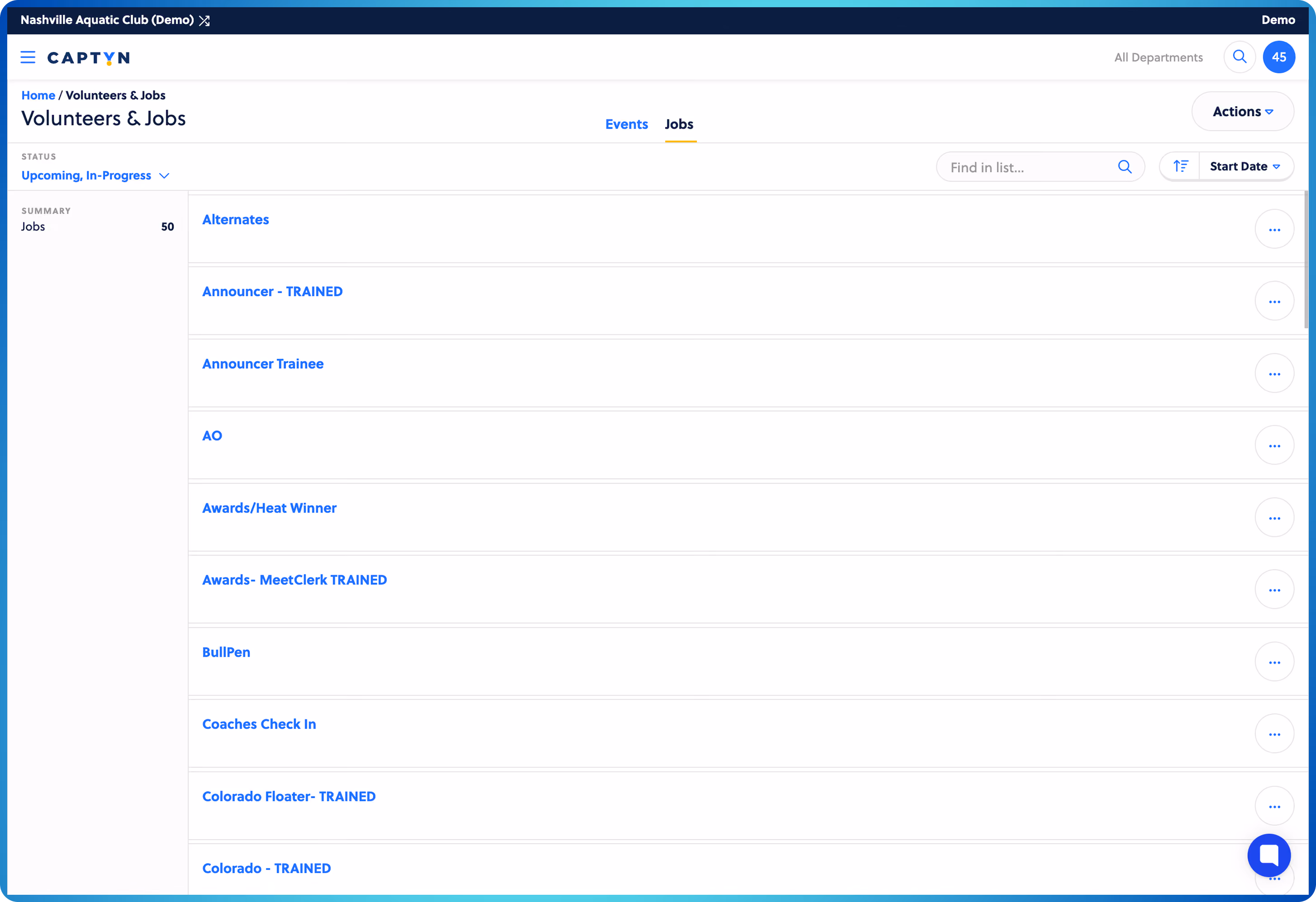 Dashboard mockup