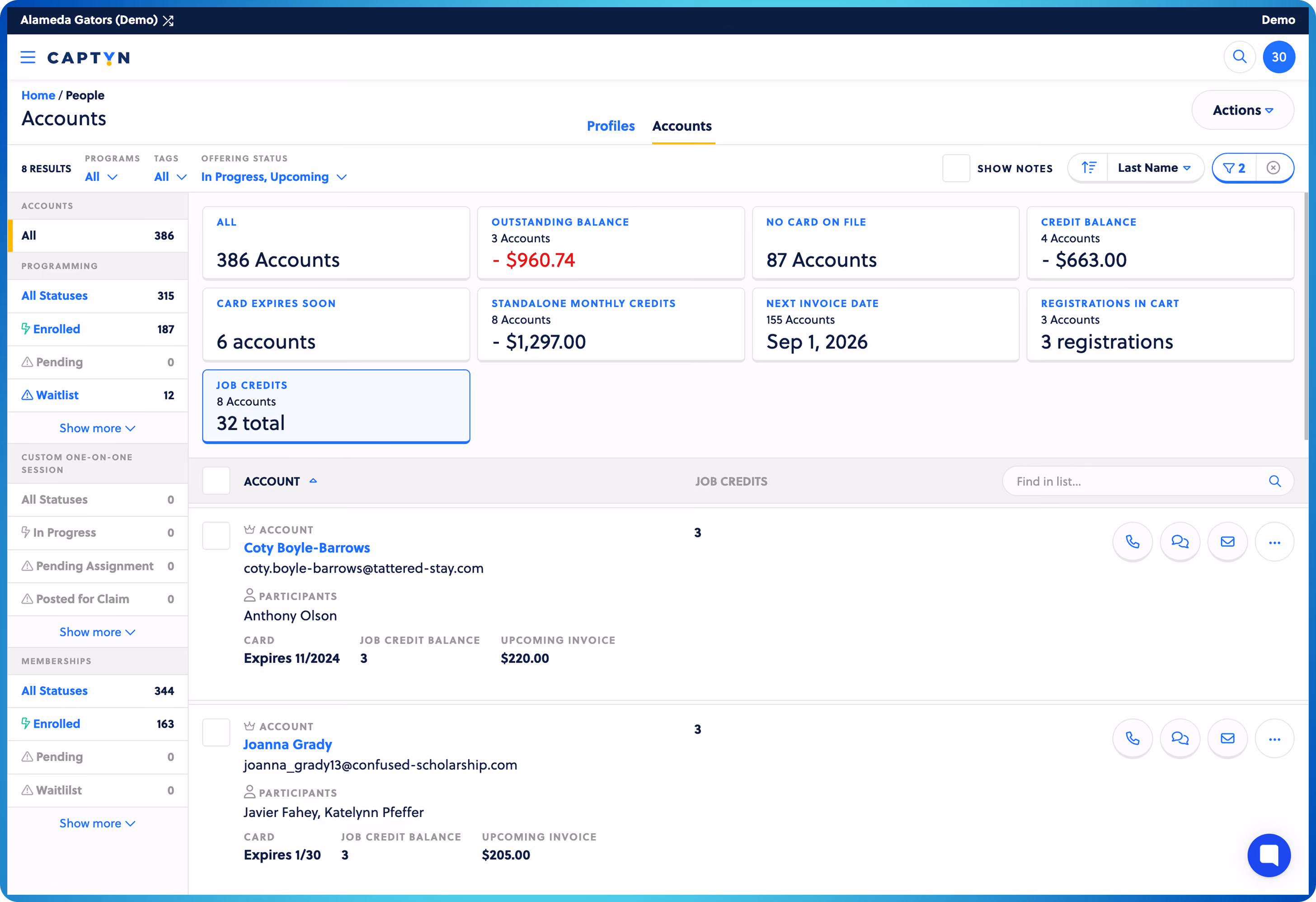 Dashboard mockup