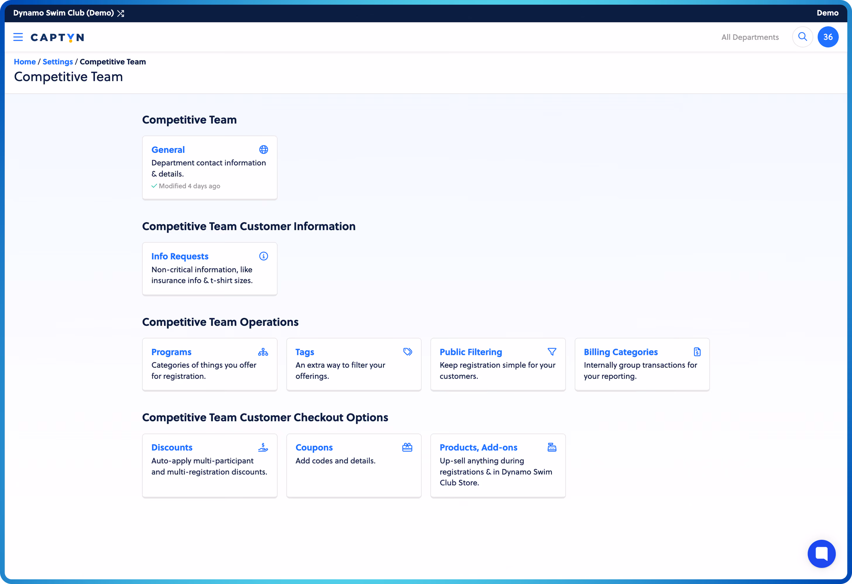 Dashboard mockup