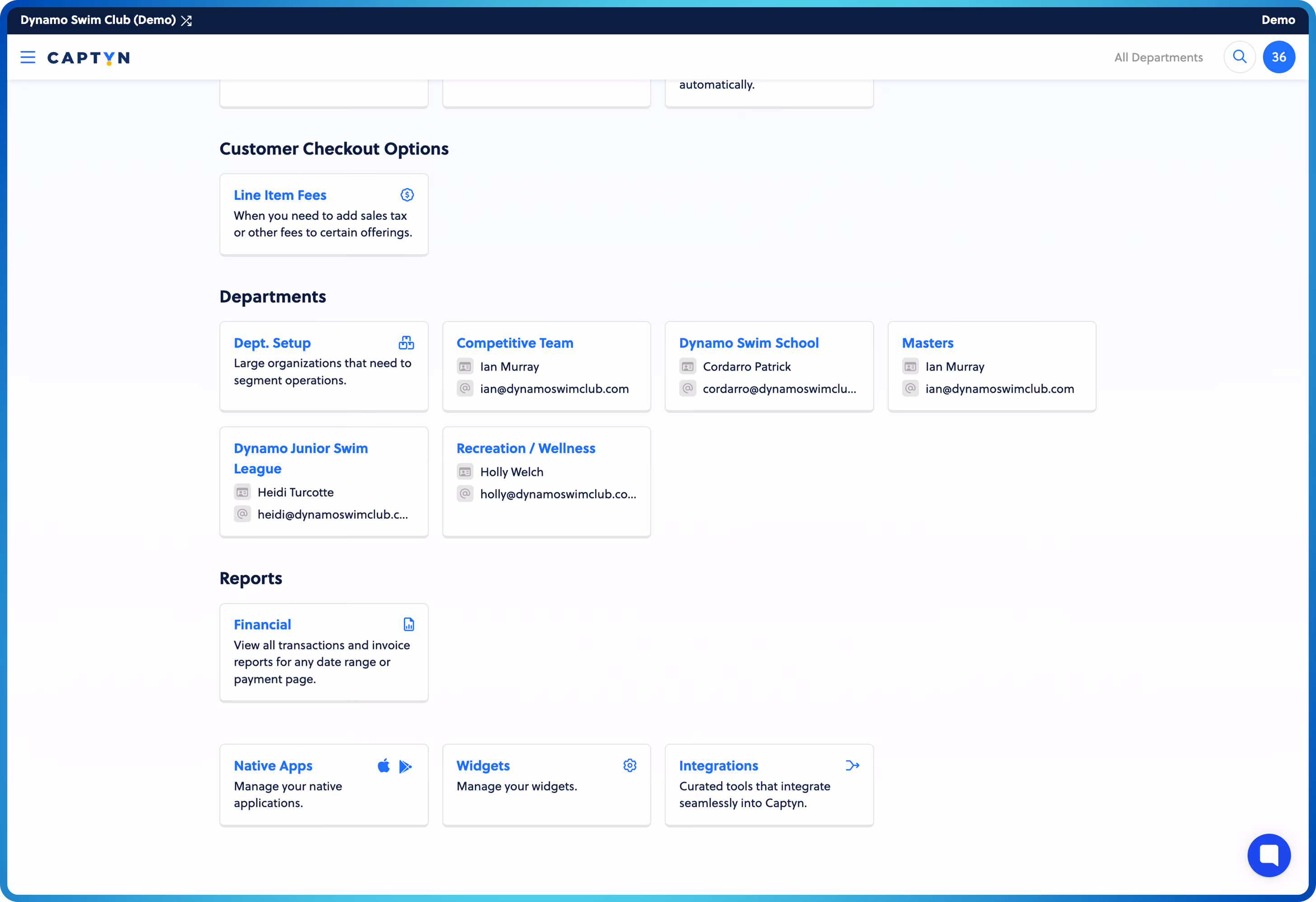 Dashboard mockup