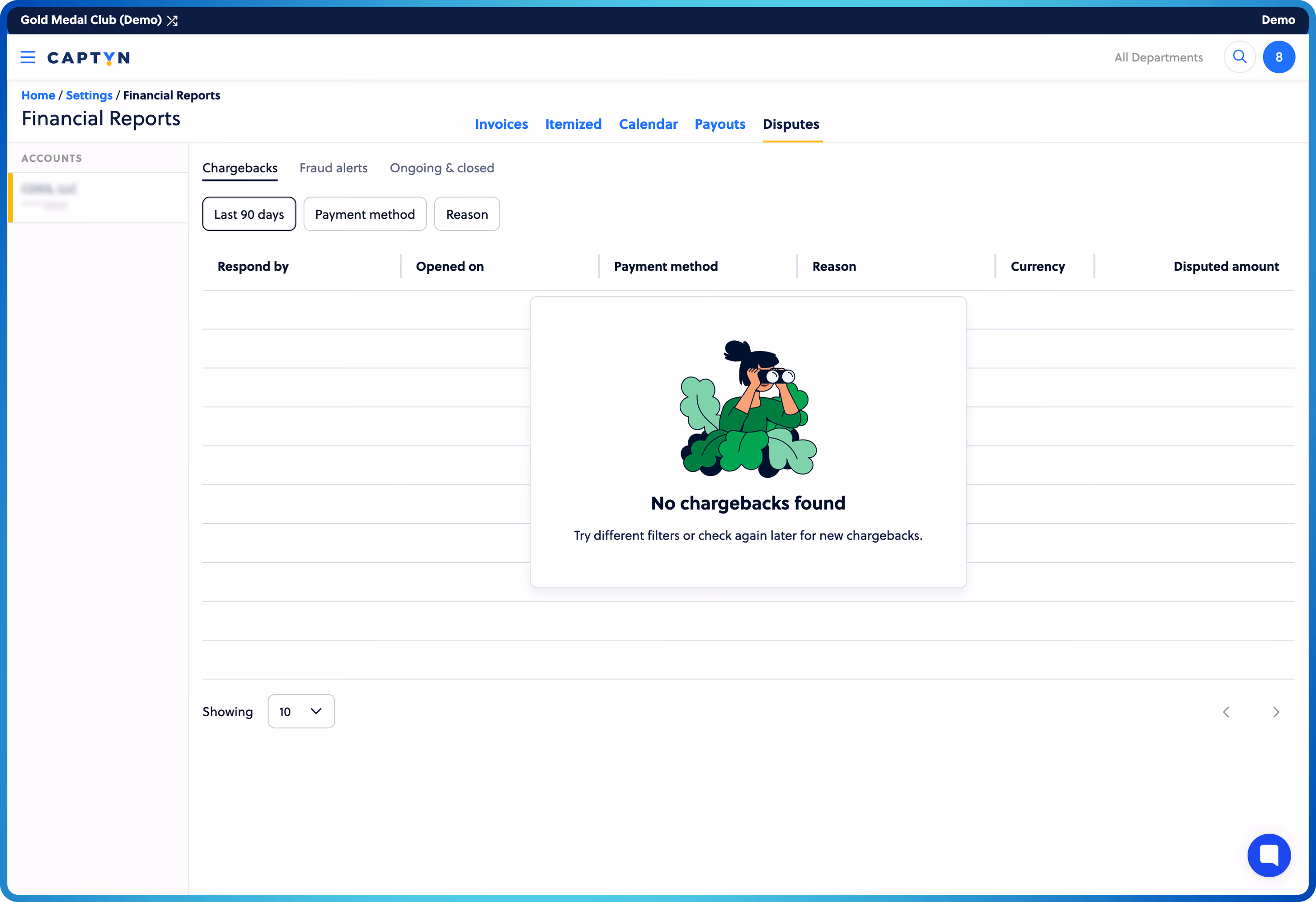 Dashboard mockup