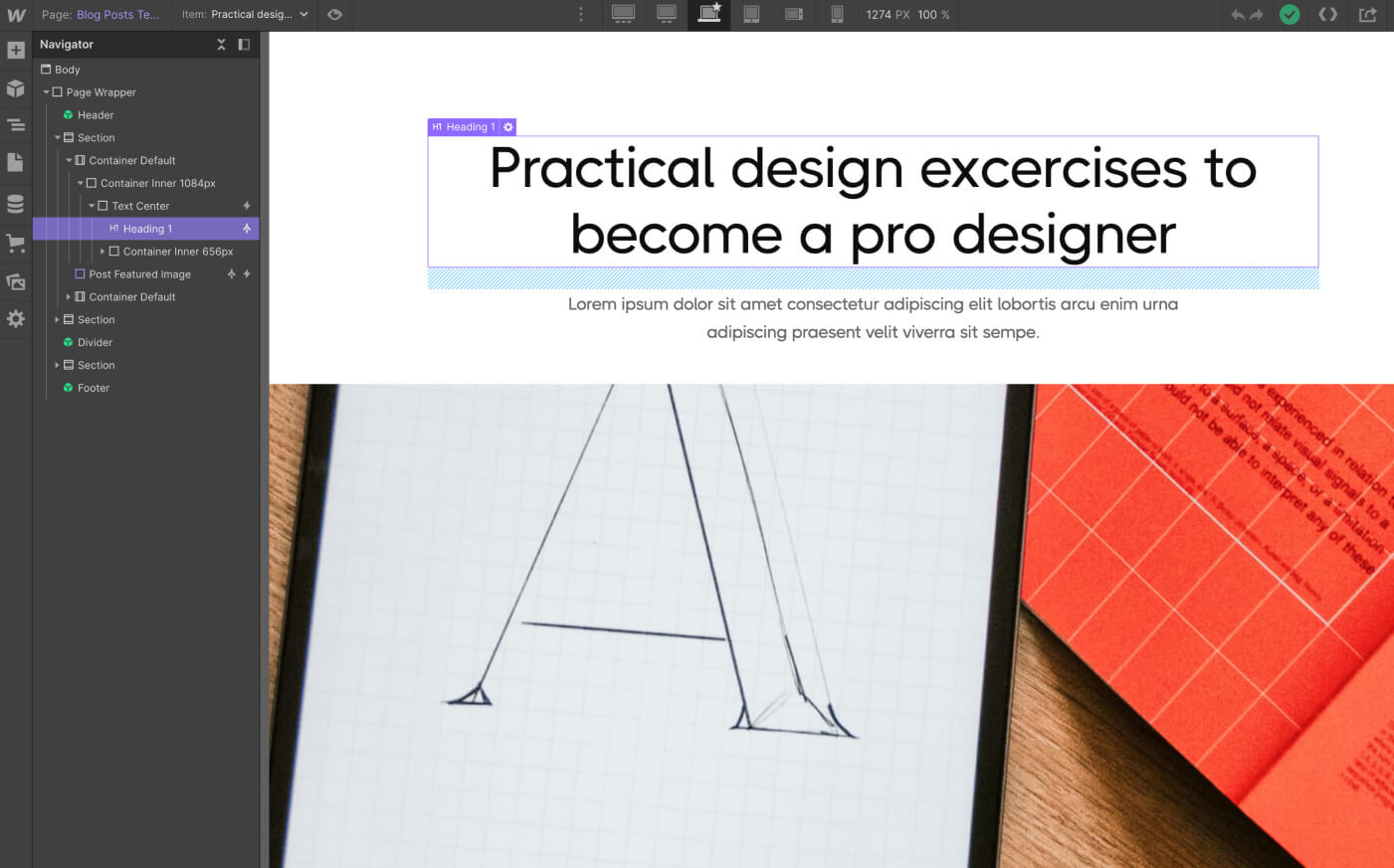 CMS Page - Portfolio X Webflow Template