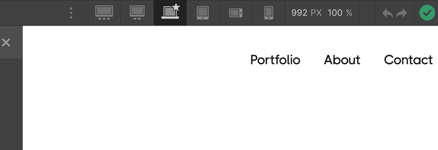 Responsive Design - Portfolio X Webflow Template