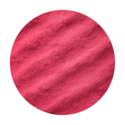 Fine, vibrant pink raspberry powder with a smooth, soft texture and gentle ripples on the surface