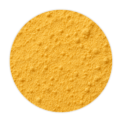 Finely ground yellow cheese powder with a slightly grainy texture, commonly used in dog treats
