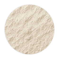 Fine off-white bone flour powder with a soft, smooth texture, commonly used as a calcium supplement for dogs