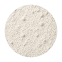 Fine off-white sodium alginate powder with a slightly grainy texture, commonly used as a dog food additive
