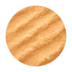 Fine golden-beige Manuka Honey Powder with a smooth, slightly rippled texture, ideal for dog health supplements