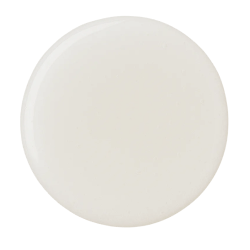 Creamy white coconut extract with a smooth, glossy texture in a circular pool on a plain background