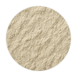 Fine beige Boswellia Serrata powder with a soft, slightly grainy texture, used in natural dog supplements