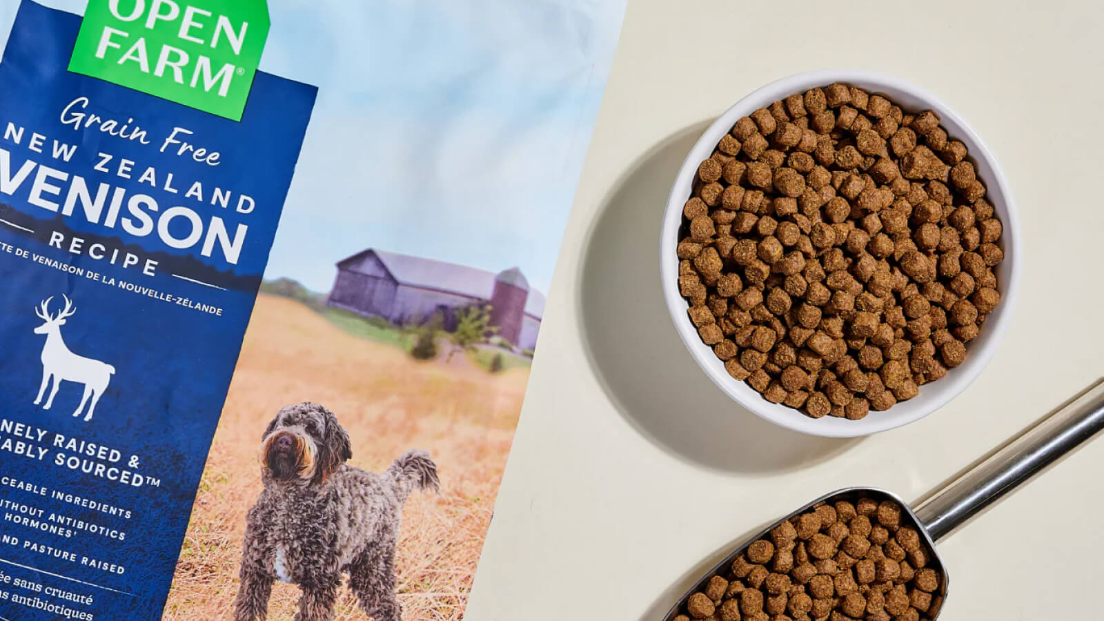 A high-quality dry food that meets AAFCO or AS 5812 nutritional standards will provide complete and balanced nutrition for most dogs. Image Credit: Open Farm