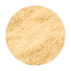 Fine, light golden honey powder in a soft, dry mound on a plain background, highlighting its smooth texture
