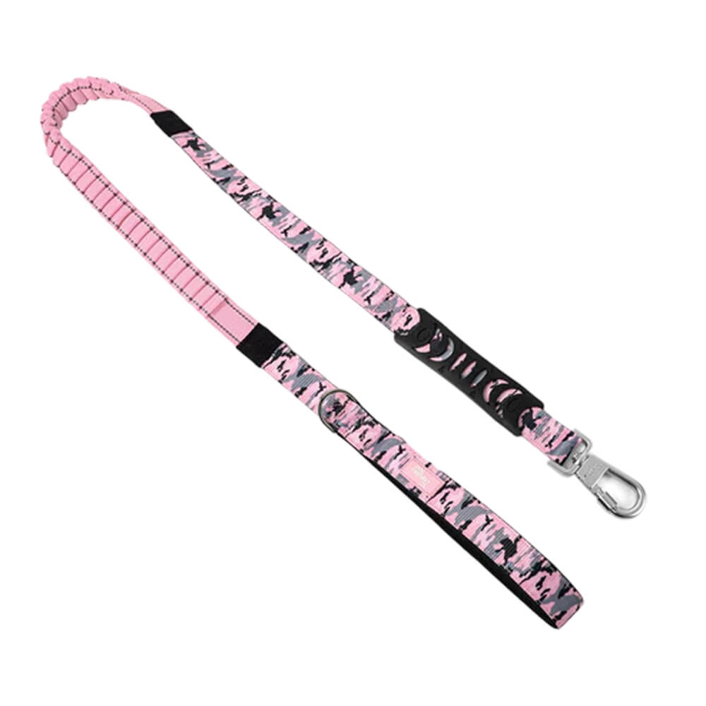Bungee Dog Leash — Pink Camo