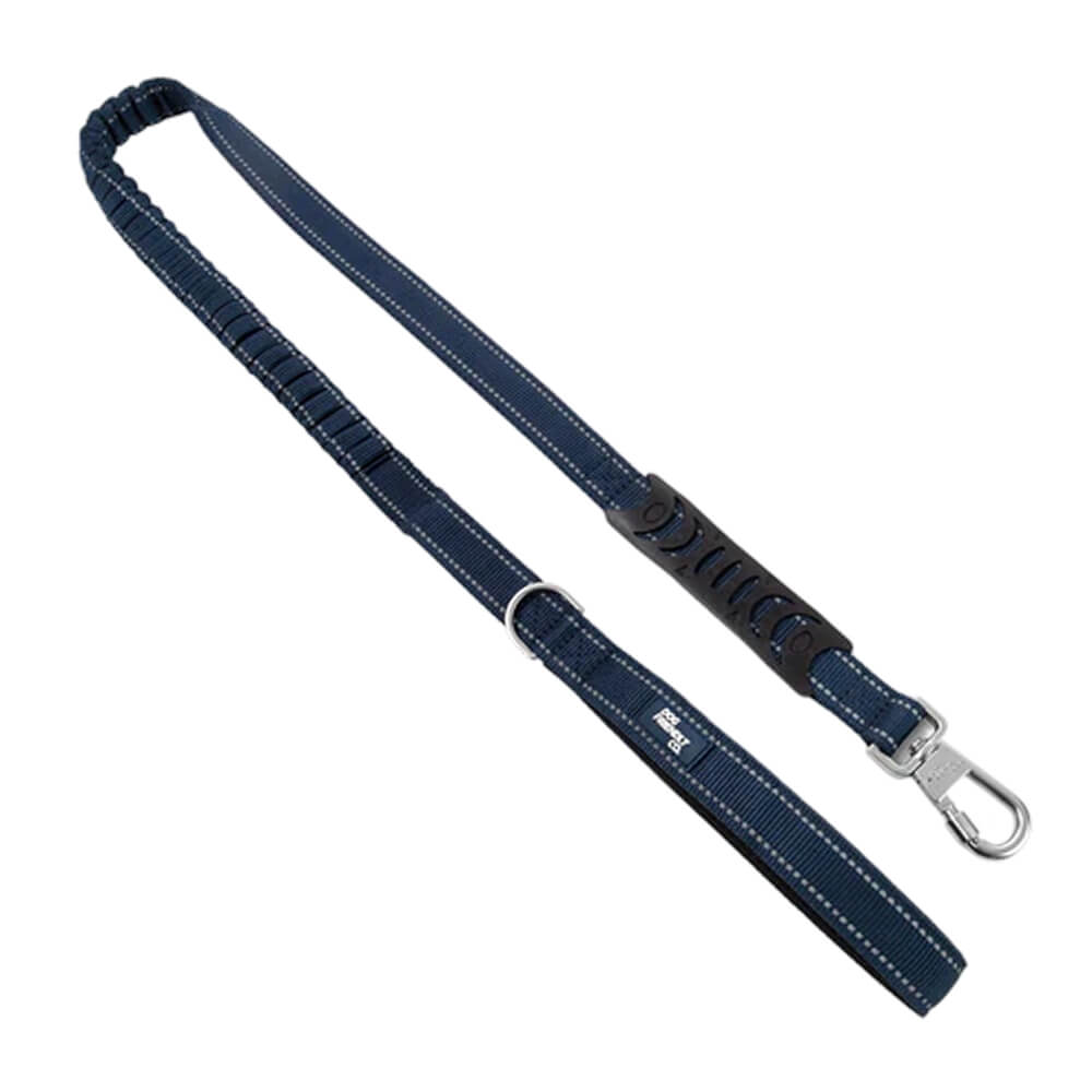 Bungee Dog Leash — Navy Blue